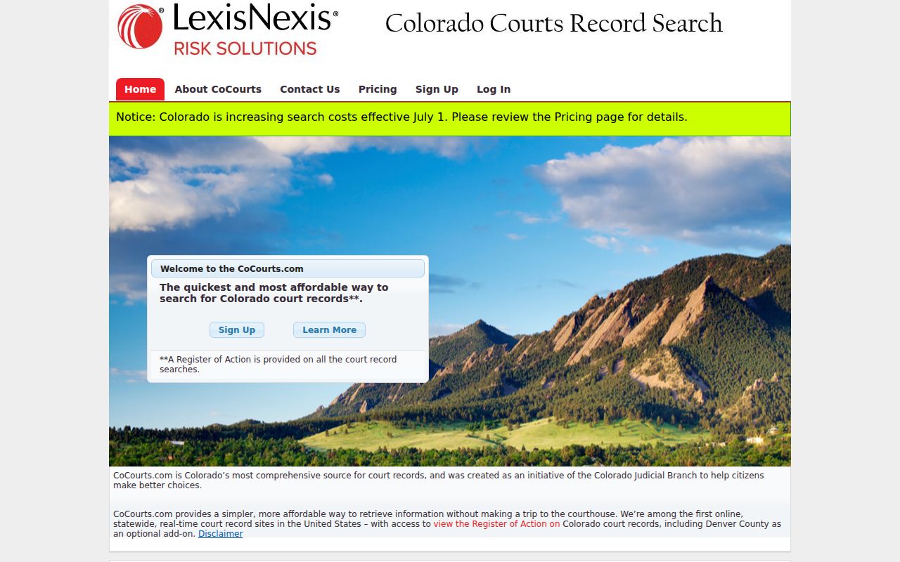 Delta County court records search through CoCourts