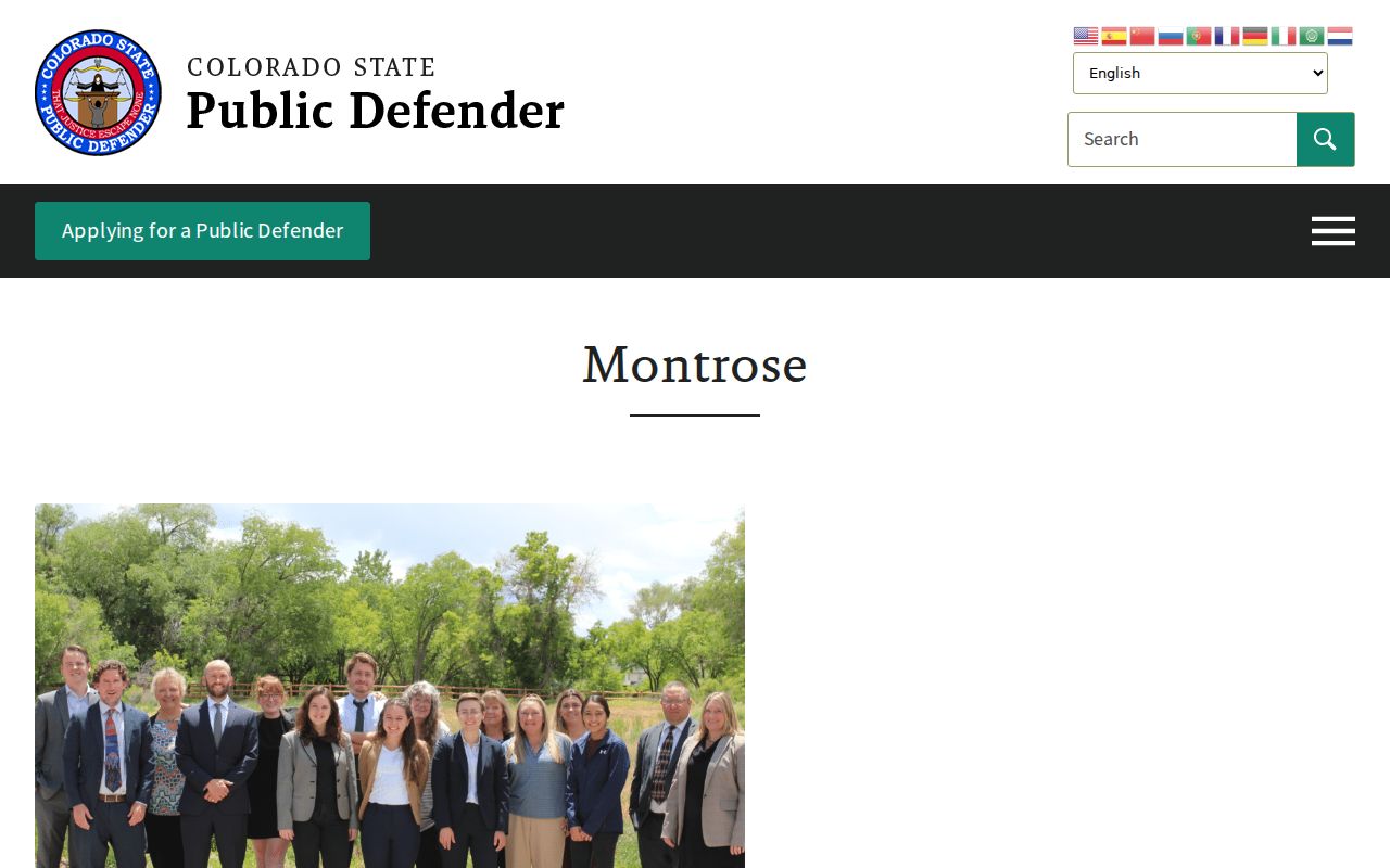 Delta County District Court public defender office serving Delta County