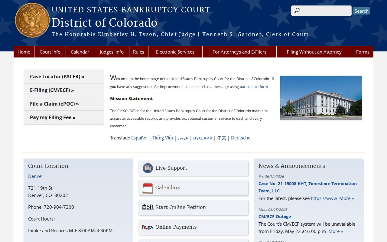 Delta County probate records federal bankruptcy court distinction