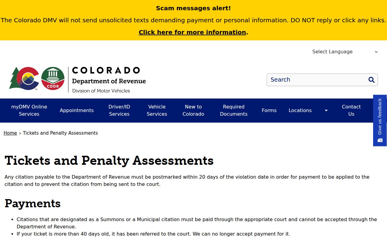 Delta County traffic court records Colorado DMV driver record distinction
